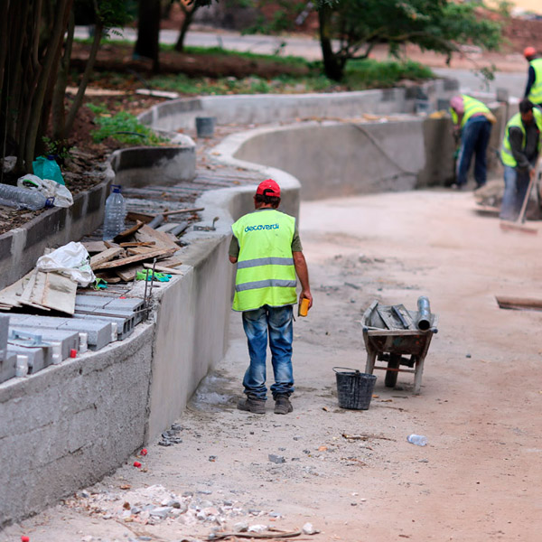 Lago Principal - Obras de reabilitação