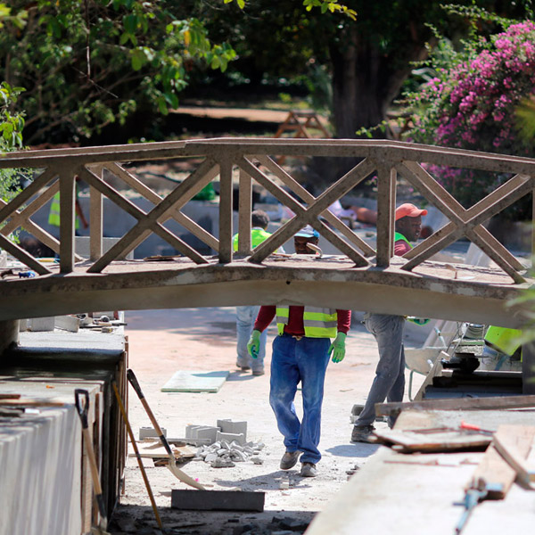 Lago Principal - Obras de reabilitação