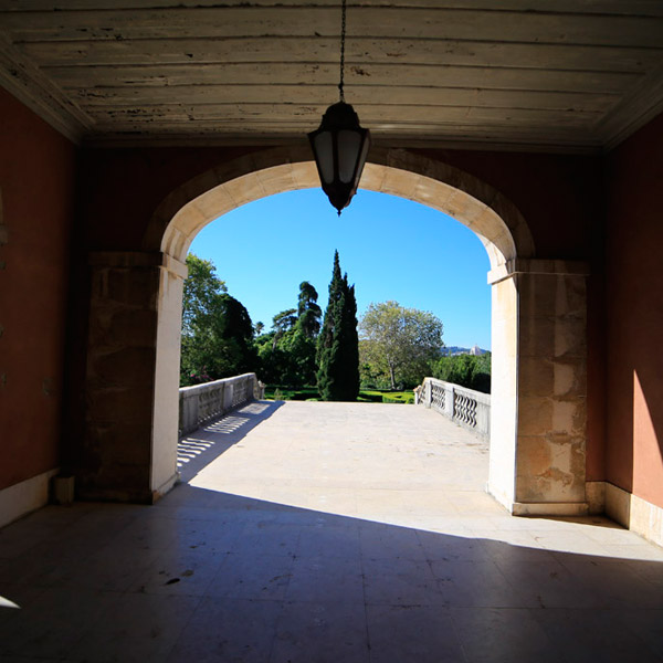 Palácio dos Condes da Calheta- Alçado sul. Pormenor da entrada